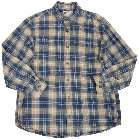 EUC Men's DULUTH TRADING Free Swingin'‎ Flannel Relaxed Fit Shirt | Size L - Picture 1 of 8
